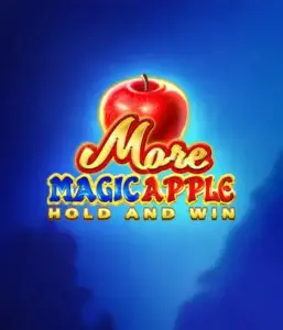 Discover the spellbinding allure of More Magic Apple Hold and Win Slot by 3 Oaks Gaming, highlighting a shimmering red apple on a rich blue background. This image conveys the magical theme of the game. Suited for fans of fantasy, the vibrant visuals and appealing artwork ensure it captures attention. 