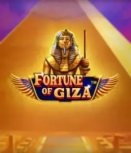 Uncover the mystical world of Fortune of Giza slot by Pragmatic Play, showcasing a majestic depiction of a Pharaoh amid the iconic pyramid backdrop. This image portrays the richness of Egyptian culture, great for those interested in ancient civilizations, providing a thrilling gaming experience.